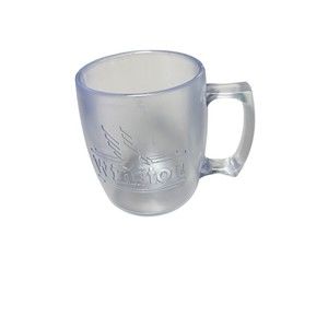 Winston Cigarettes Advertising Hard Plastic Frosted Coffee Mug